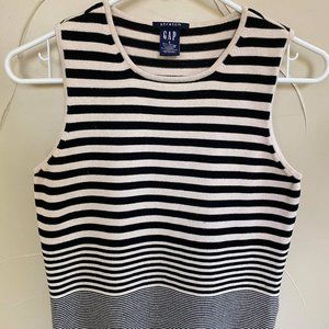 Gap striped tank sweater size small